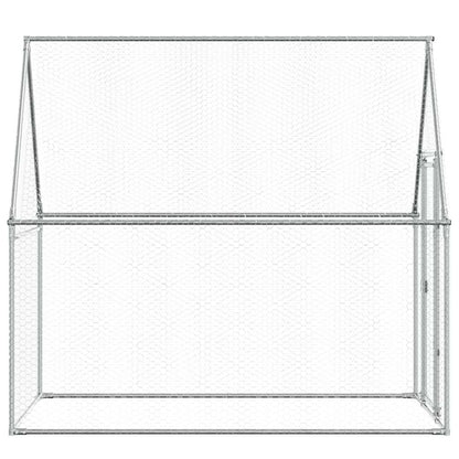Chicken Cage Silver Galvanised Steel