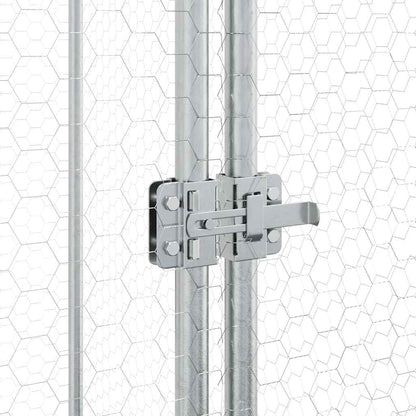 Chicken Cage Silver Galvanised Steel