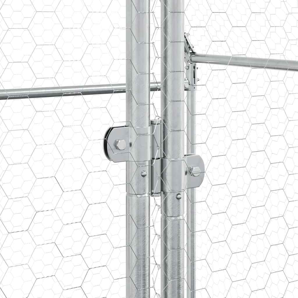 Chicken Cage Silver Galvanised Steel