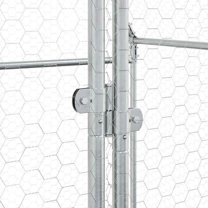 Chicken Cage Silver Galvanised Steel