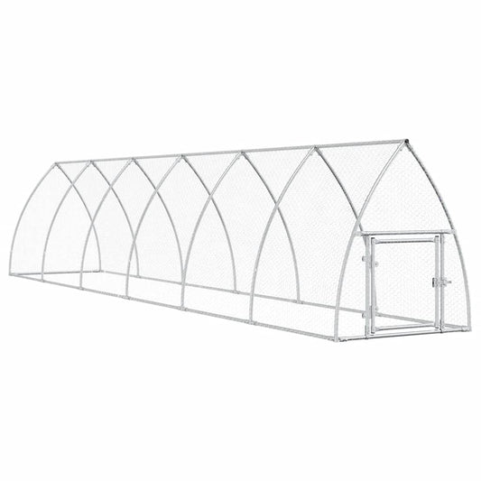 Chicken Cage Silver Galvanised Steel
