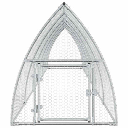 Chicken Cage Silver Galvanised Steel