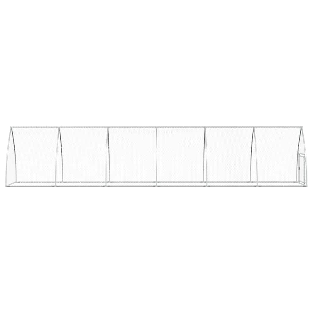 Chicken Cage Silver Galvanised Steel