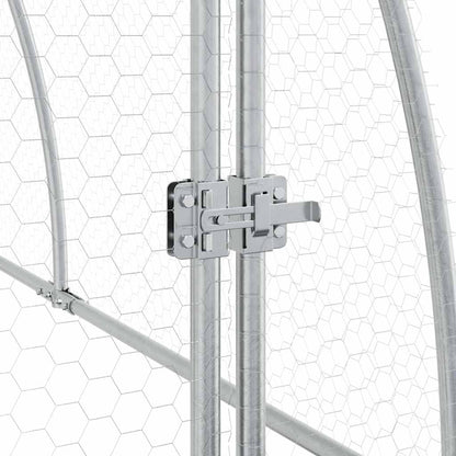 Chicken Cage Silver Galvanised Steel