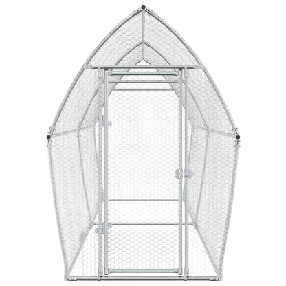 Chicken Cage Silver Galvanised Steel