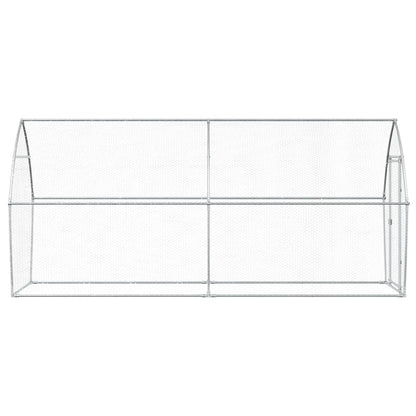 Chicken Cage Silver Galvanised Steel