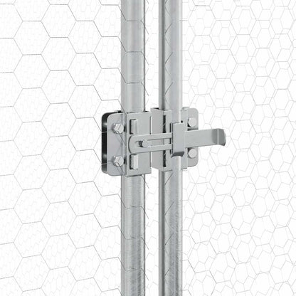 Chicken Cage Silver Galvanised Steel