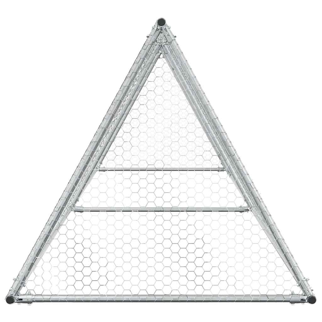 Chicken Cage Silver Galvanised Steel