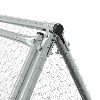 Chicken Cage Silver Galvanised Steel