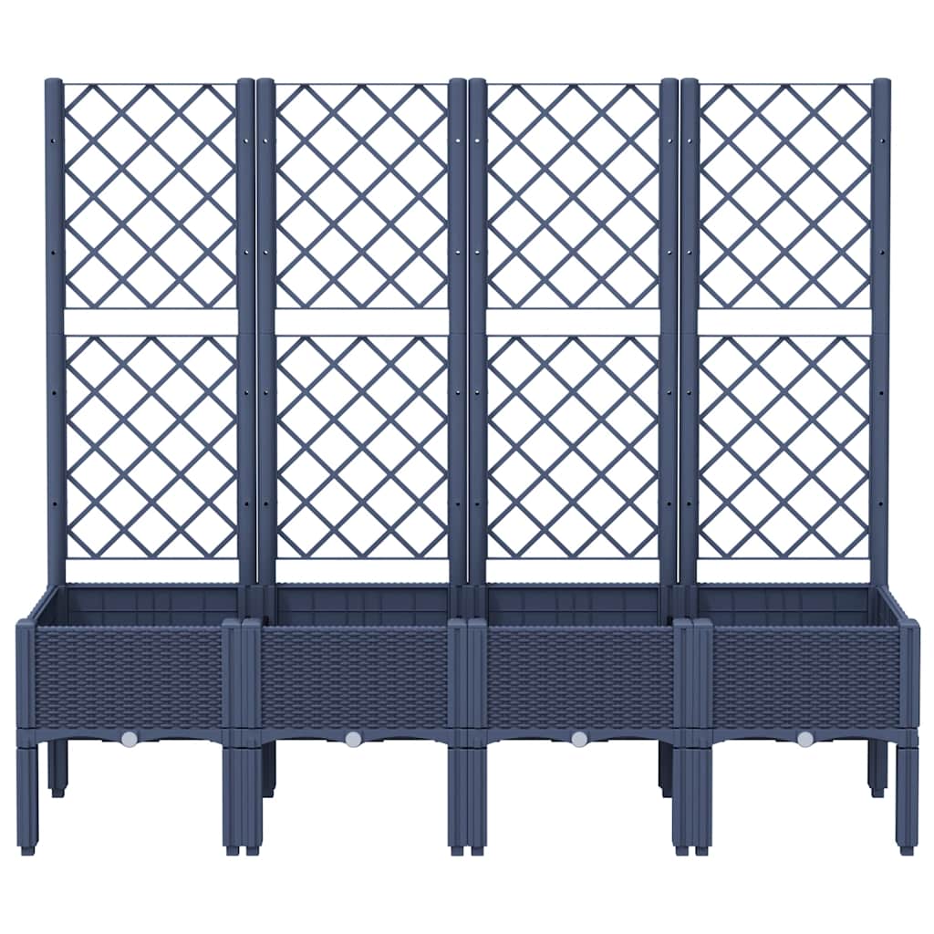 Garden Planter With Trellis Pp