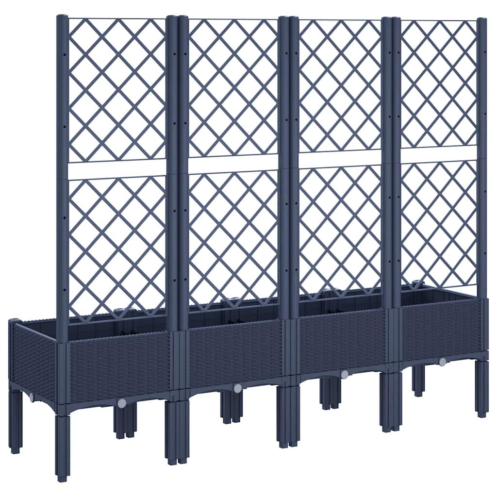 Garden Planter With Trellis Pp