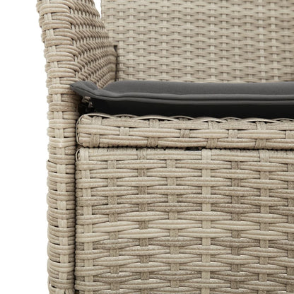 Garden Chairs With Cushions 2 Pcs Poly Rattan