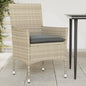 Garden Chairs With Cushions 2 Pcs Poly Rattan