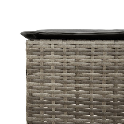 Garden Bar Stools With Cushions 2 Pcs Poly Rattan