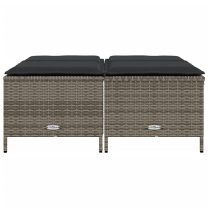 Garden Stools With Cushions 4 Pcs Poly Rattan