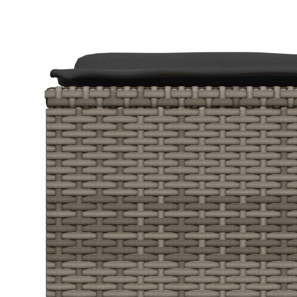 Garden Stools With Cushions 4 Pcs Poly Rattan