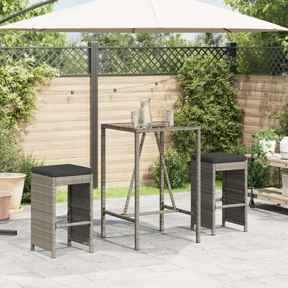 Garden Bar Stools With Cushions 6 Pcs Poly Rattan