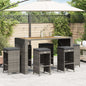 Garden Bar Stools With Cushions 6 Pcs Poly Rattan