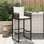 Garden Bar Stools 2 Pcs Poly Rattan