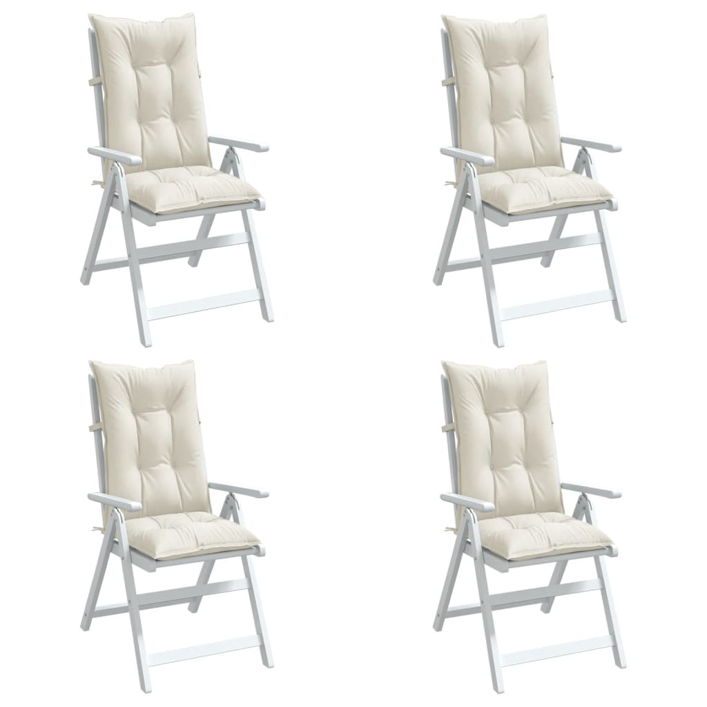 Highback Chair Cushions 6 Pcs Fabric