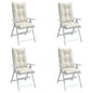 Highback Chair Cushions 6 Pcs Fabric