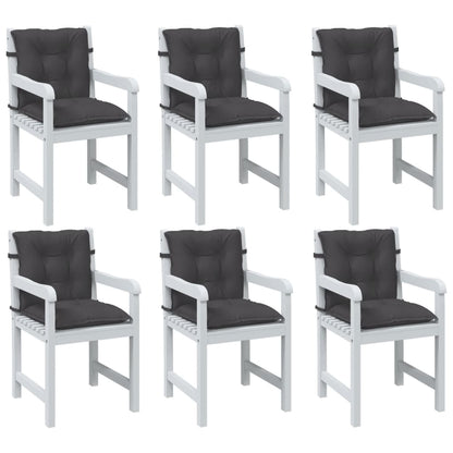 Lowback Chair Cushions 6 Pcs Fabric