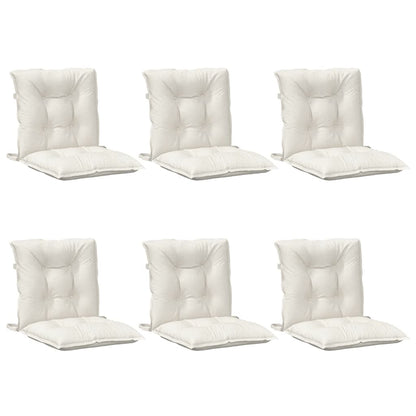 Lowback Chair Cushions 6 Pcs Fabric