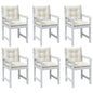 Lowback Chair Cushions 6 Pcs Fabric