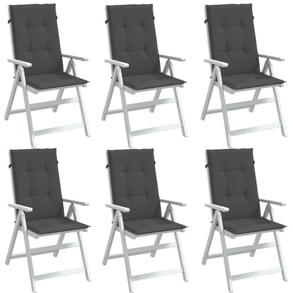 Highback Chair Cushions 6 Pcs Fabric