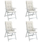 Highback Chair Cushions 6 Pcs Fabric