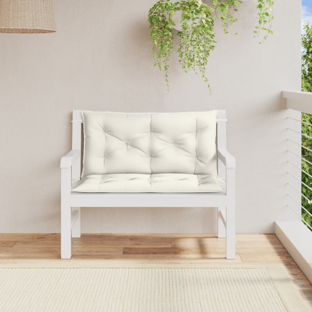 Garden Bench Cushions 2 Pcs Fabric