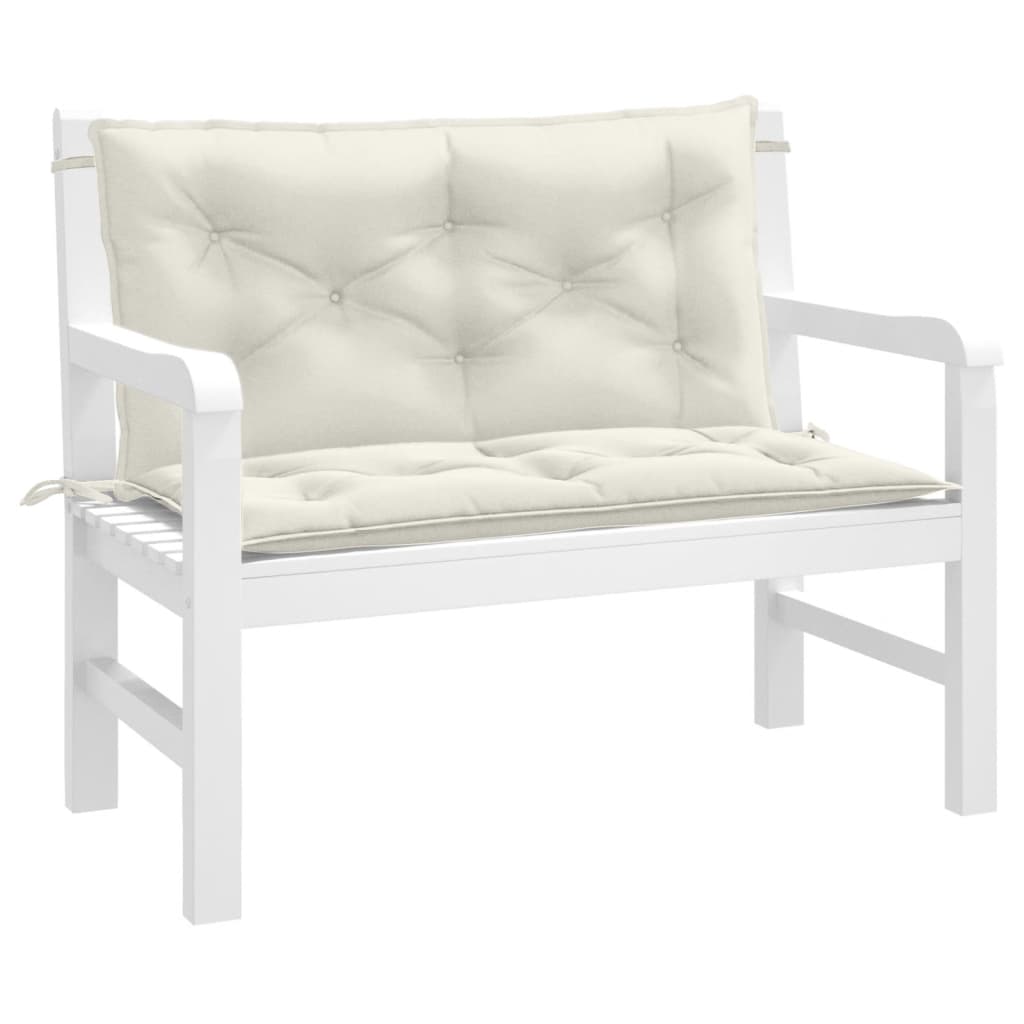 Garden Bench Cushions 2 Pcs Fabric