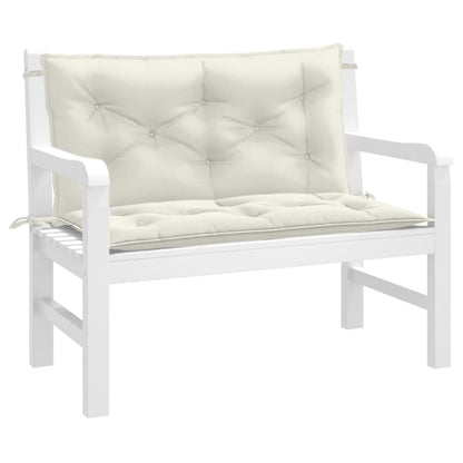 Garden Bench Cushions 2 Pcs Fabric