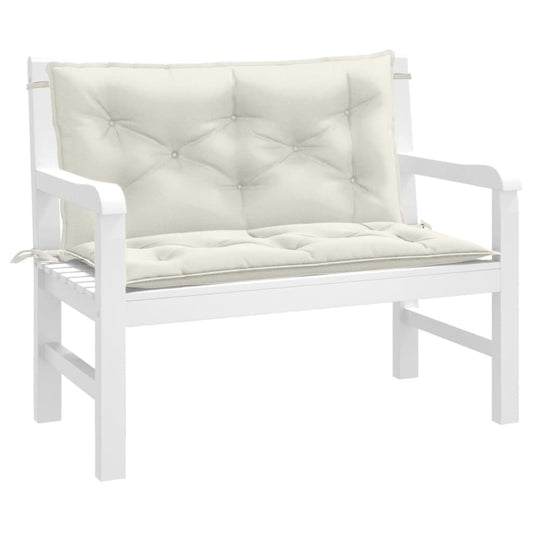 Garden Bench Cushions 2 Pcs Fabric