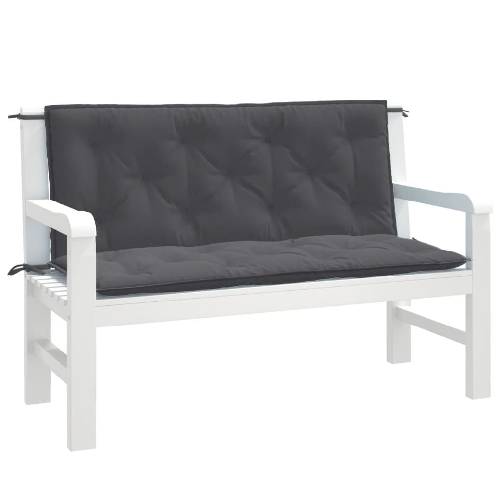 Garden Bench Cushions 2 Pcs Fabric