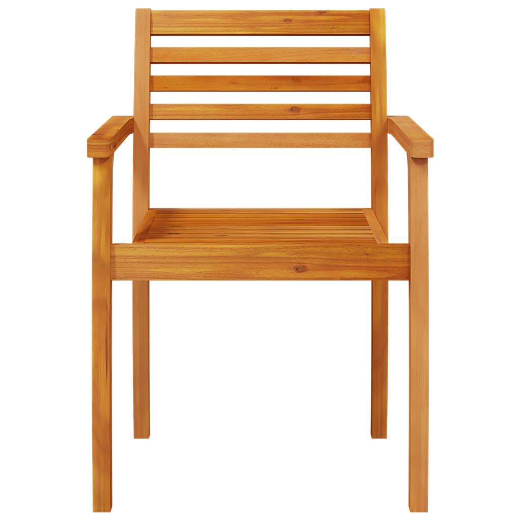 Garden Chairs 2 Pcs 59X55X85 Cm Solid Wood Acacia