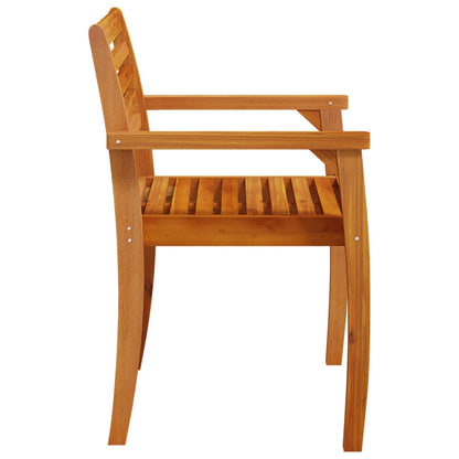 Garden Chairs 2 Pcs 59X55X85 Cm Solid Wood Acacia