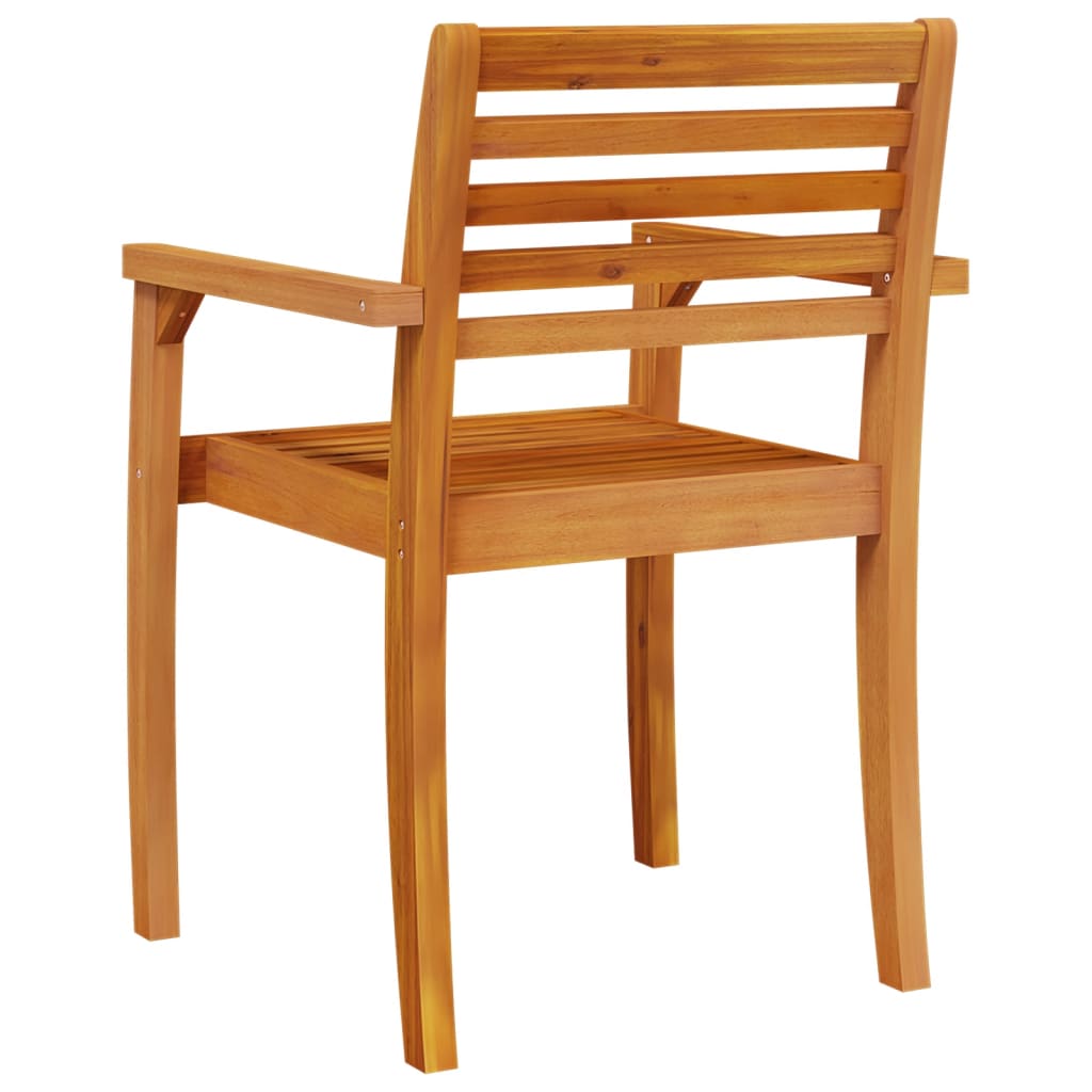 Garden Chairs 2 Pcs 59X55X85 Cm Solid Wood Acacia