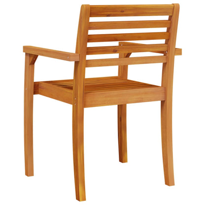 Garden Chairs 2 Pcs 59X55X85 Cm Solid Wood Acacia
