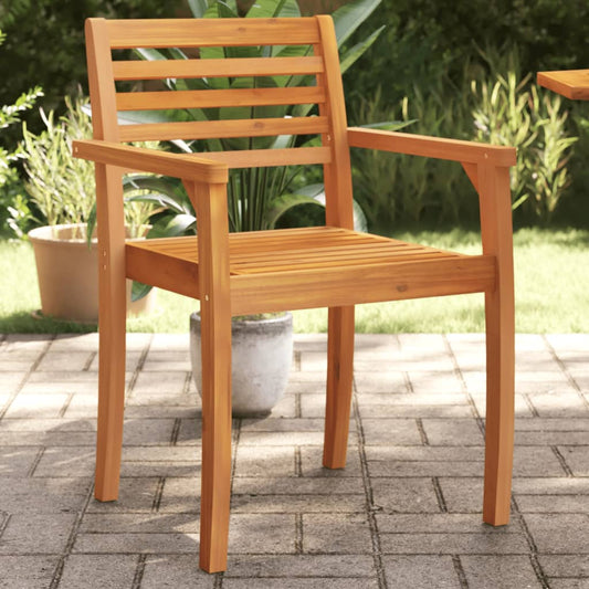Garden Chairs 2 Pcs 59X55X85 Cm Solid Wood Acacia