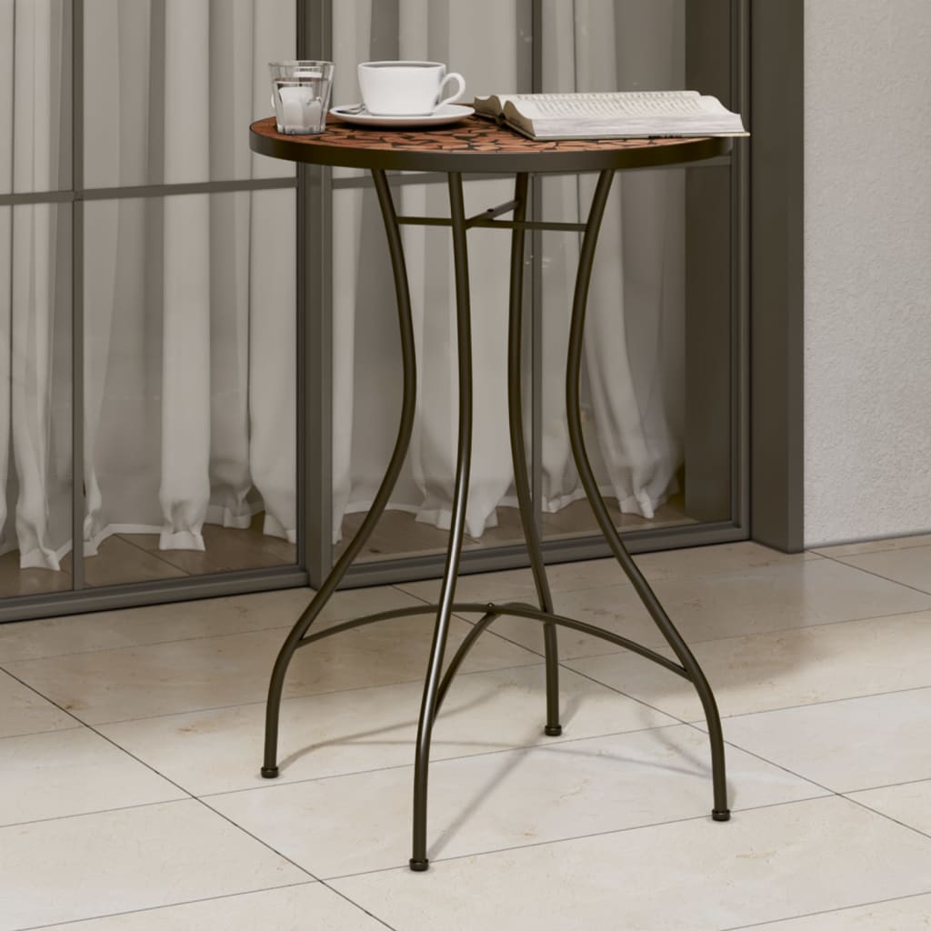 Bistro Table And White 60 Cm Mosaic