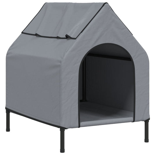 Dog House Light Grey Oxford Fabric And Steel