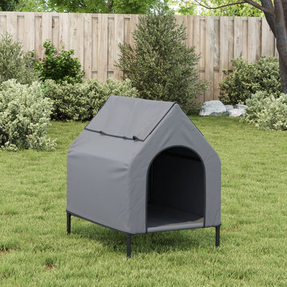 Dog House Light Grey Oxford Fabric And Steel