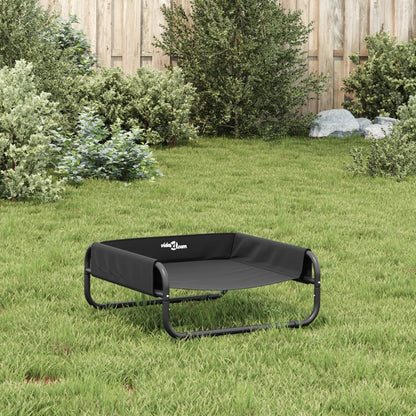 Elevated Dog Bed Anthracite Oxford Fabric And Steel