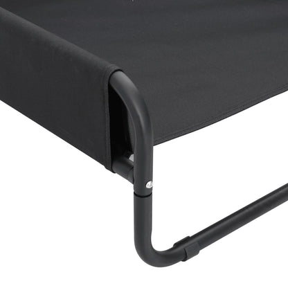 Elevated Dog Bed Anthracite Oxford Fabric And Steel