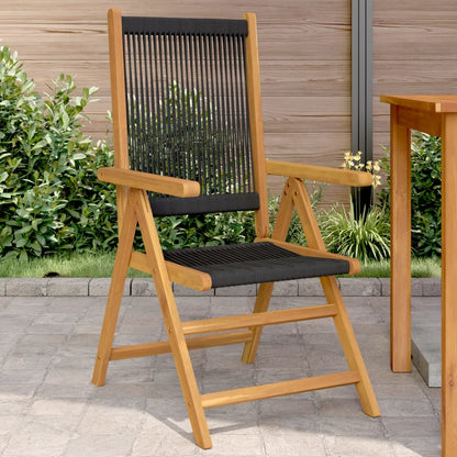 Garden Chairs 2 Pcs Solid Wood Acacia And Polypropylene