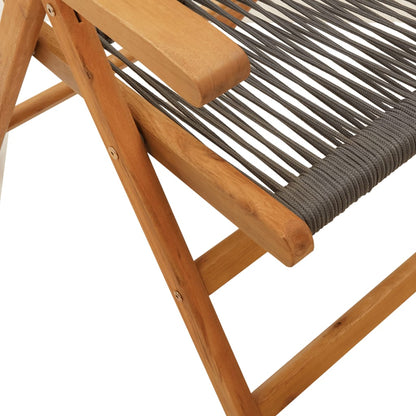 Garden Chairs 2 Pcs Solid Wood Acacia And Polypropylene