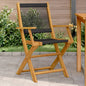Folding Garden Chairs 6 Pcs Solid Wood Acacia