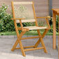 Folding Garden Chairs 6 Pcs Solid Wood Acacia