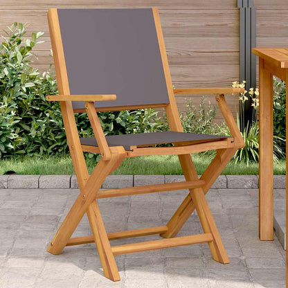 Garden Chairs 2 Pcs White Solid Wood Acacia And Fabric